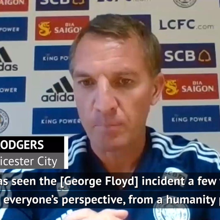 Leicester wanted to take a knee to show support for Black Lives Matter - Rodgers