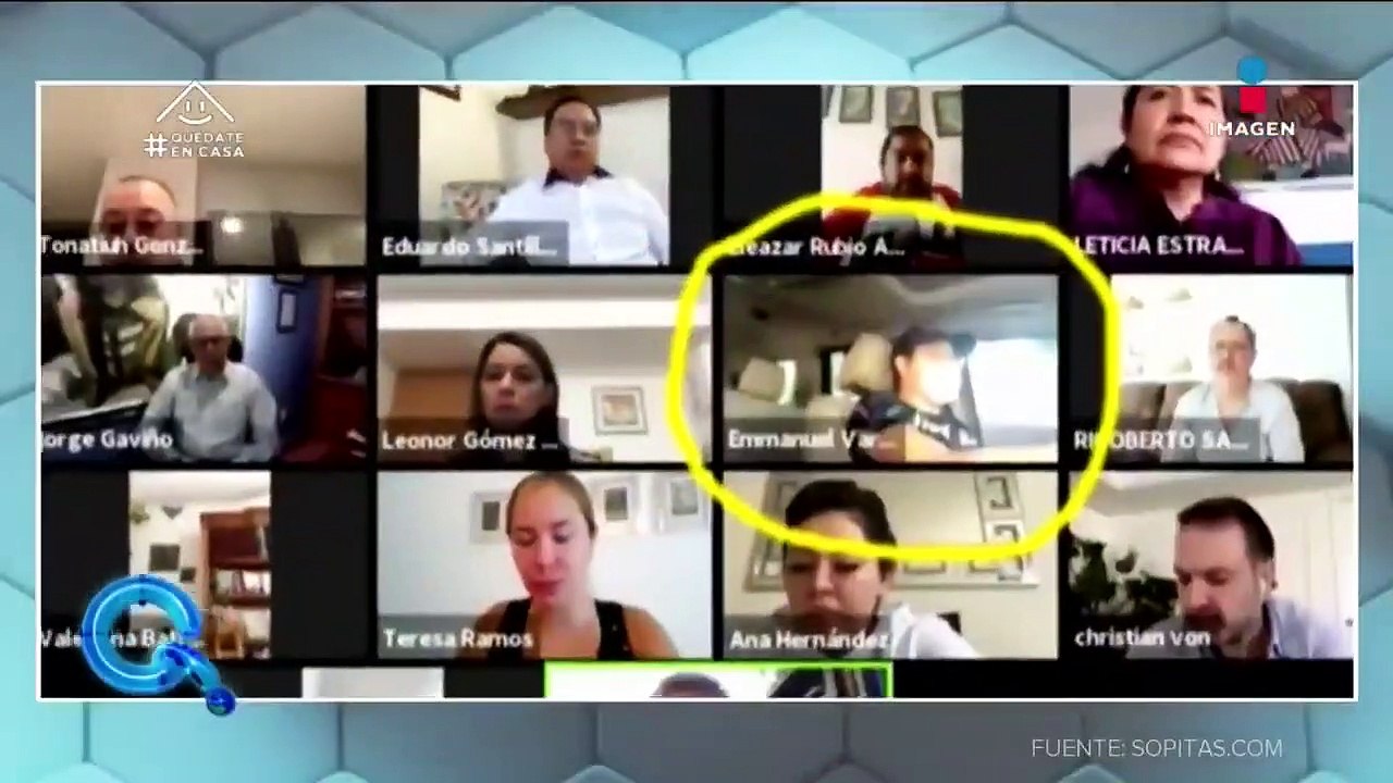 Diputado hace videollamada manejando