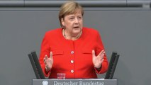 Merkel valora el papel de Europa ante la pandemia del Covid-19