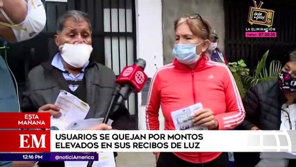 Download Video: Edición Mediodía: Usuarios se quejan por montos elevados en sus recibos de luz