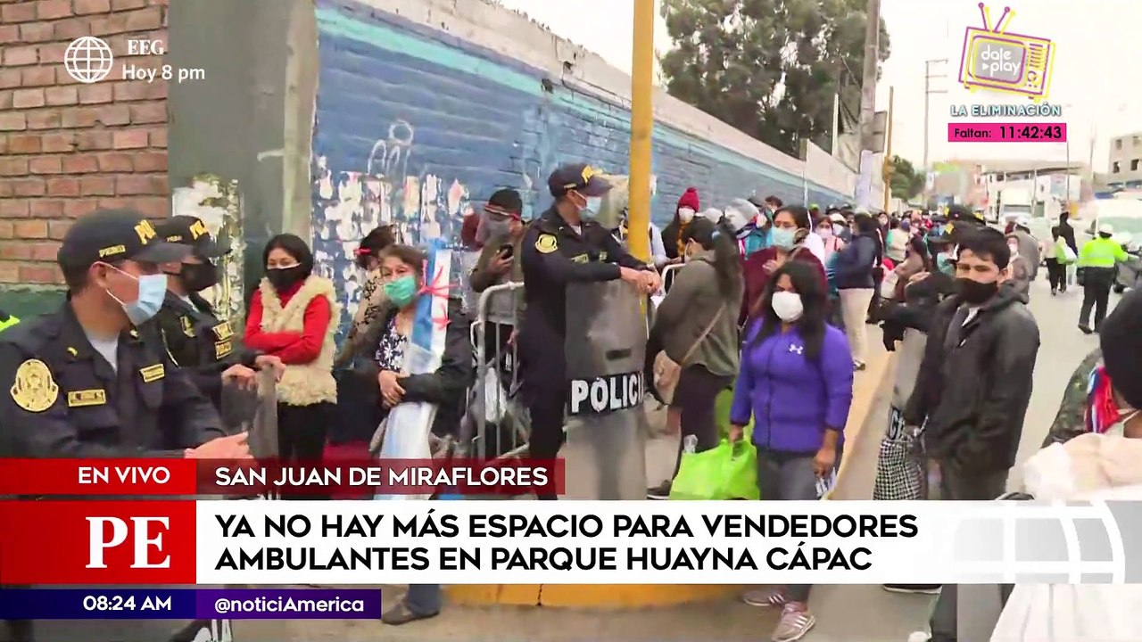 Primera Edición: Ya no hay espacio para vendedores ambulantes en parque Huayna Cápac
