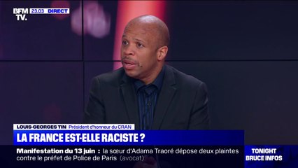 Pour Louis-George Tin (CRAN), la lutte contre le racisme "ne s'améliore pas, faute de politique"