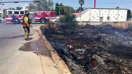 Le prenden fuego al dren San Joachín