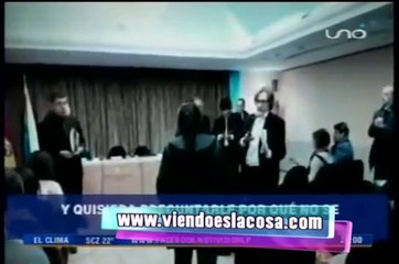 INCREPAN a Evo Morales en Espana, le reclaman RESPETO al 21F