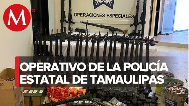 Aseguran armamento en frontera de Tamaulipas