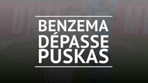 Real Madrid - Benzema dépasse Puskas !