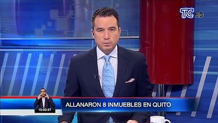 Se realizaron ocho allanamientos en Pichincha y se detuvo a una persona