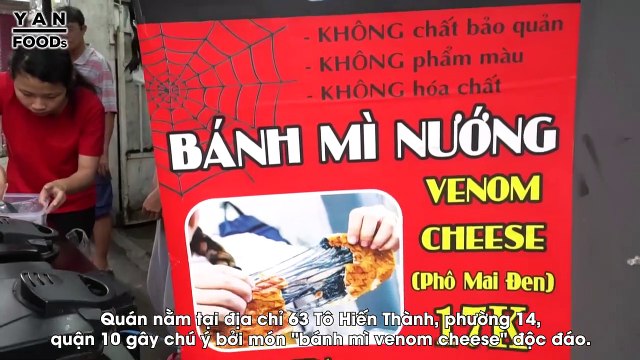 Bánh mì Venom phô mai nướng muối ớt kinh dị nhưng cực kỳ bổ dưỡng