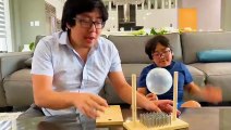 Balloon Pop on Bed of Nails Easy DIY Science Experiments for kids!