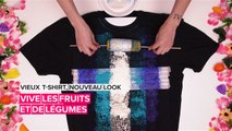 Vieux t-shirt, nouveau look: vive les fruits