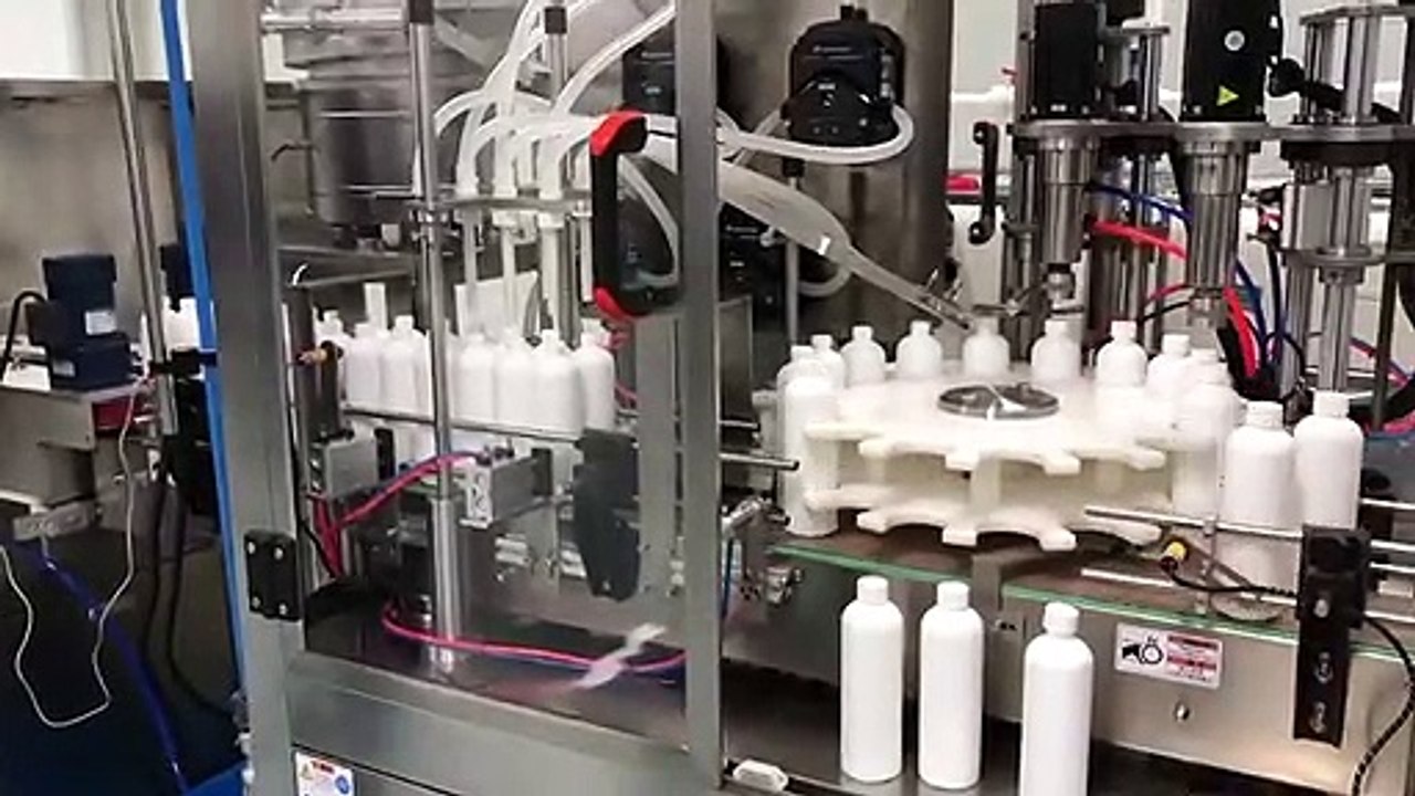 Automatic Filling Capping Machine And Aluminum Foil Sealing Machine