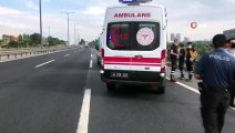 Tem Hadımköy gişeleri Edirne istikametinde bir servis minibüsü devrildi. Çok sayıda yaralı var