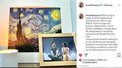 Shraddha Kapoor ने Sushant Sungh Rajput के लिए लिखा इमोशनल पोस्ट | Shraddha Post | Boldsky