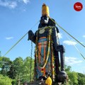 This 25 feet Hanuman statue travelled from Telangana to Delaware in US