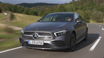 The new Mercedes-Benz A 250 e in Mountain grey Driving Video