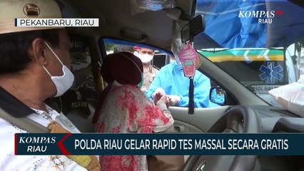 POLDA Riau Gelar Rapid Tes Massal Secara Gratis