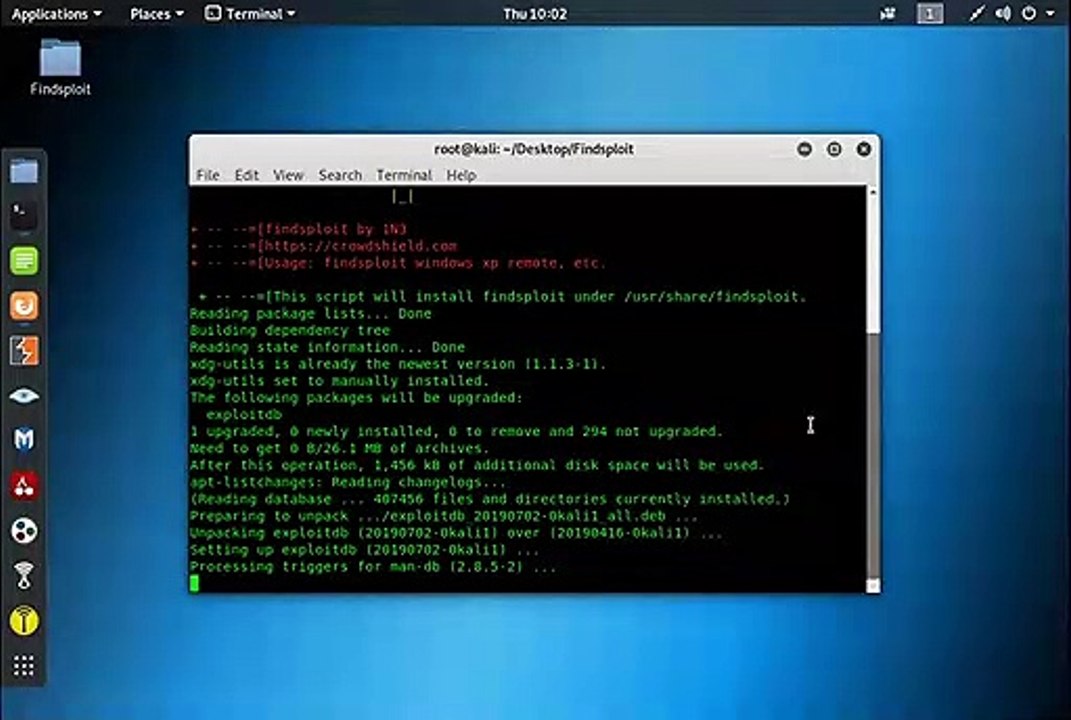 Install Findsploit on Kali Linux