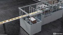Technical Concept Animation _ Robotic Handling Packing Line