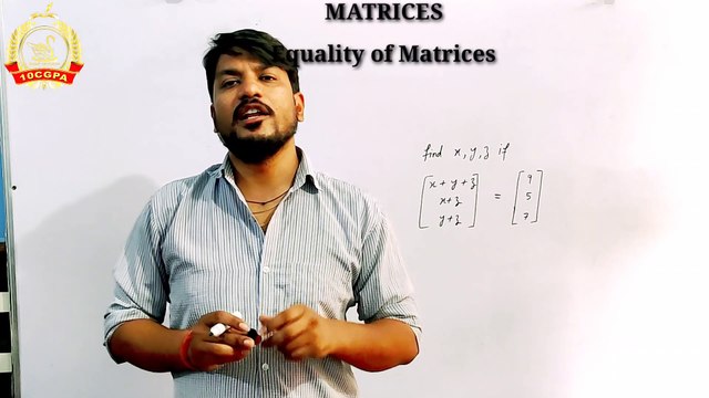 Equality of Matrices