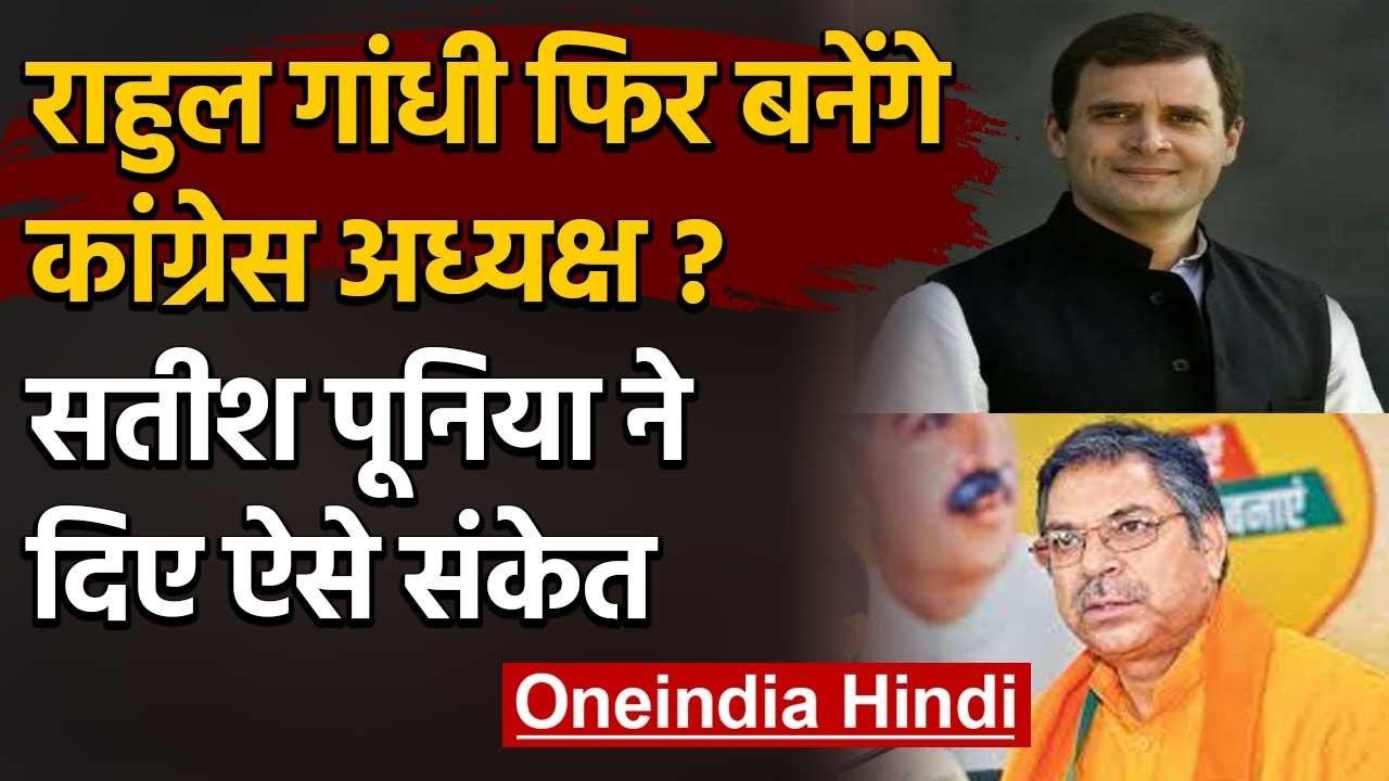 Congress के अध्यक्ष पद पर Rahul Gandhi की वापसी जल्द, BJP बोली हमारे लिए खुशखबरी | वनइंडिया हिंदी