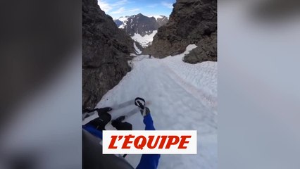 Kilian Jornet descend la Trollstigen - Adrénaline - Ski freeride
