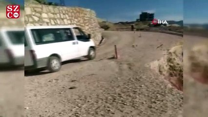 Siirt'te yol çöktü