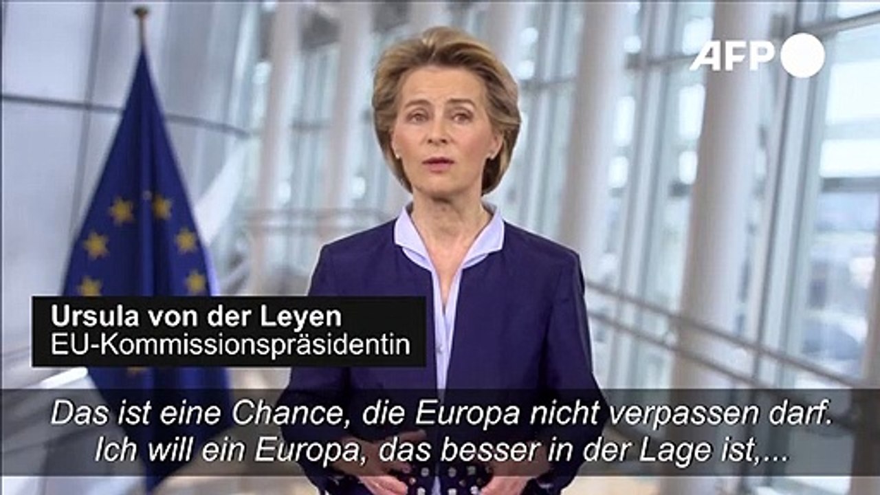 Von der Leyen: 'Das ist eine Chance, die Europa nicht verpassen darf'