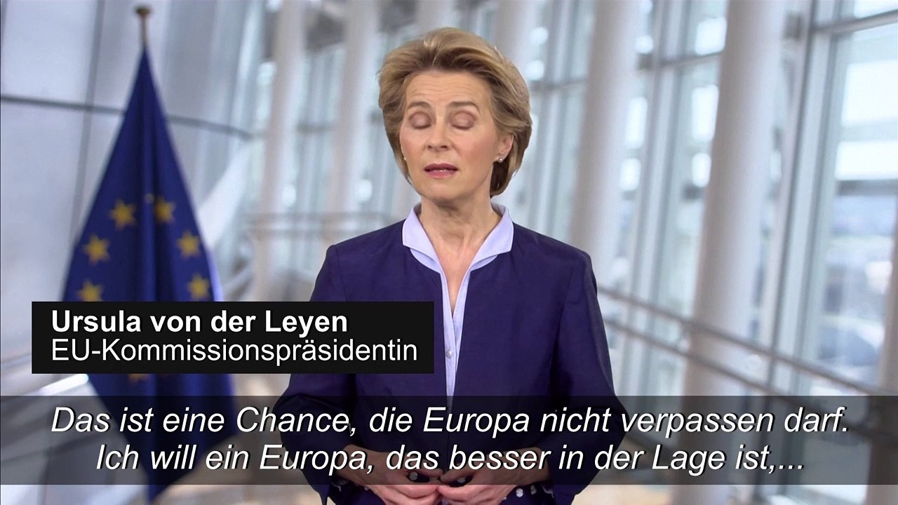 Von der Leyen: 'Das ist eine Chance, die Europa nicht verpassen darf'