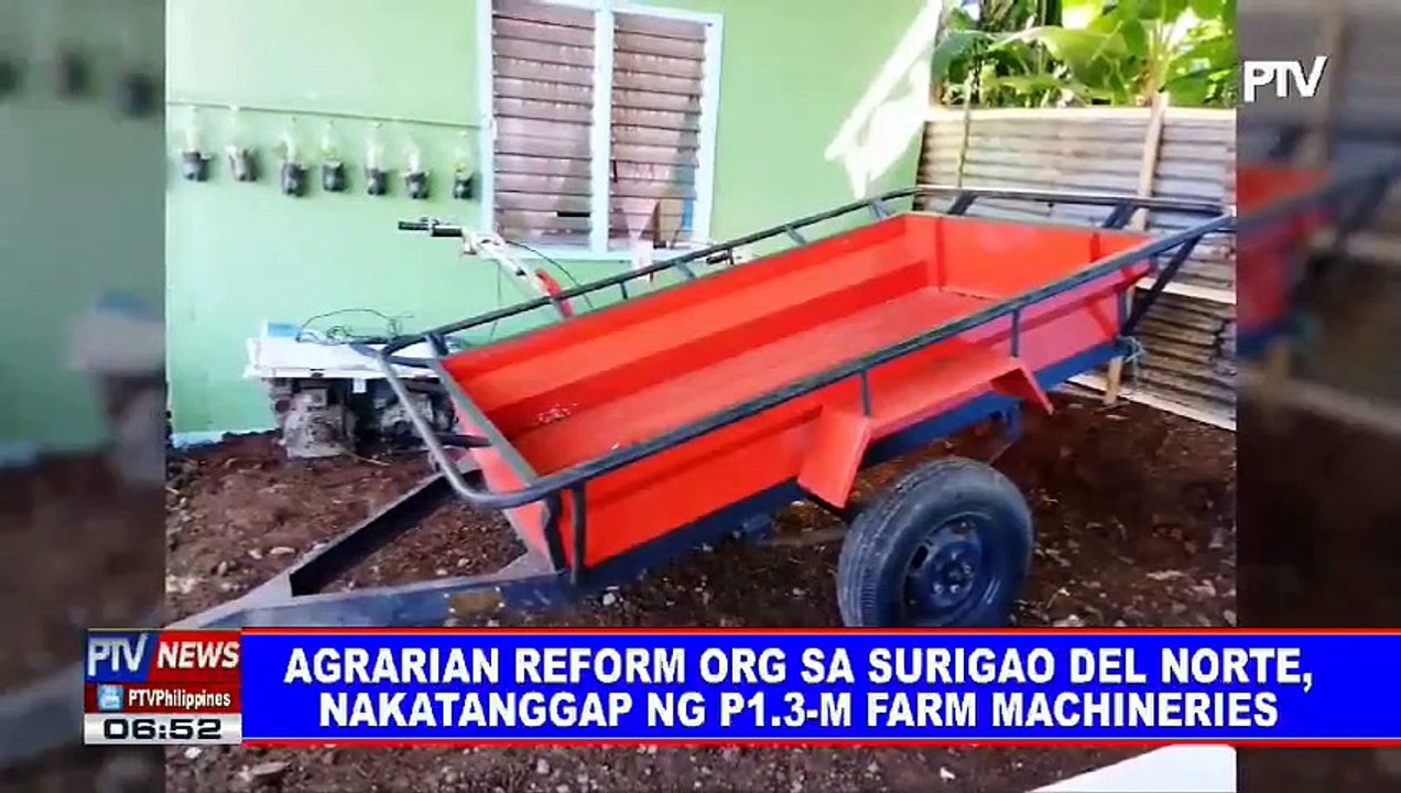 Agrarian reform org sa Surigao del Norte, nakatanggap ng P1.3-M farm machineries