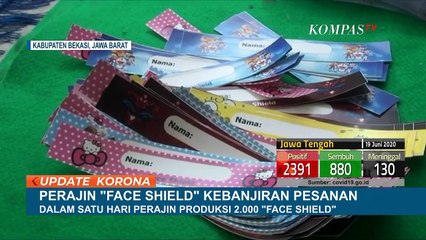 Wah! Demi Mengejar Pesanan Face Shield, Perajin Sampai Menambah Karyawan