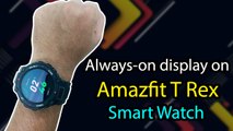 How to Enable/Disable always-on display on Amazfit T-Rex Smart Watch