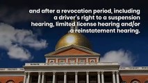 Massachusetts license reinstatement after an OUI conviction or accident