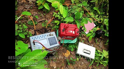 Resistivity Imaging survey/syscal pro instrument/48 channel/wenner schlumberger configuration.