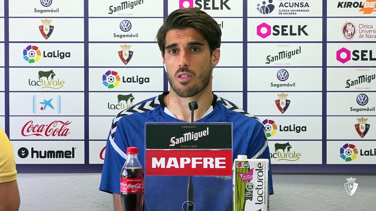 Declaraciones del jugador de Osasuna Nacho Vidal a solo 48 horas de jugar en Valencia