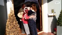 'Cuddle curtain’ lets nursing home residents hug their families