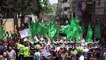 فلسطينيون يتظاهرون في جباليا ضد خطة الضم الاسرائيلية