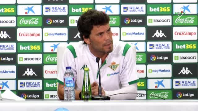 Rubi: Soy tajante. Es imposible que el Betis pierda la categoría