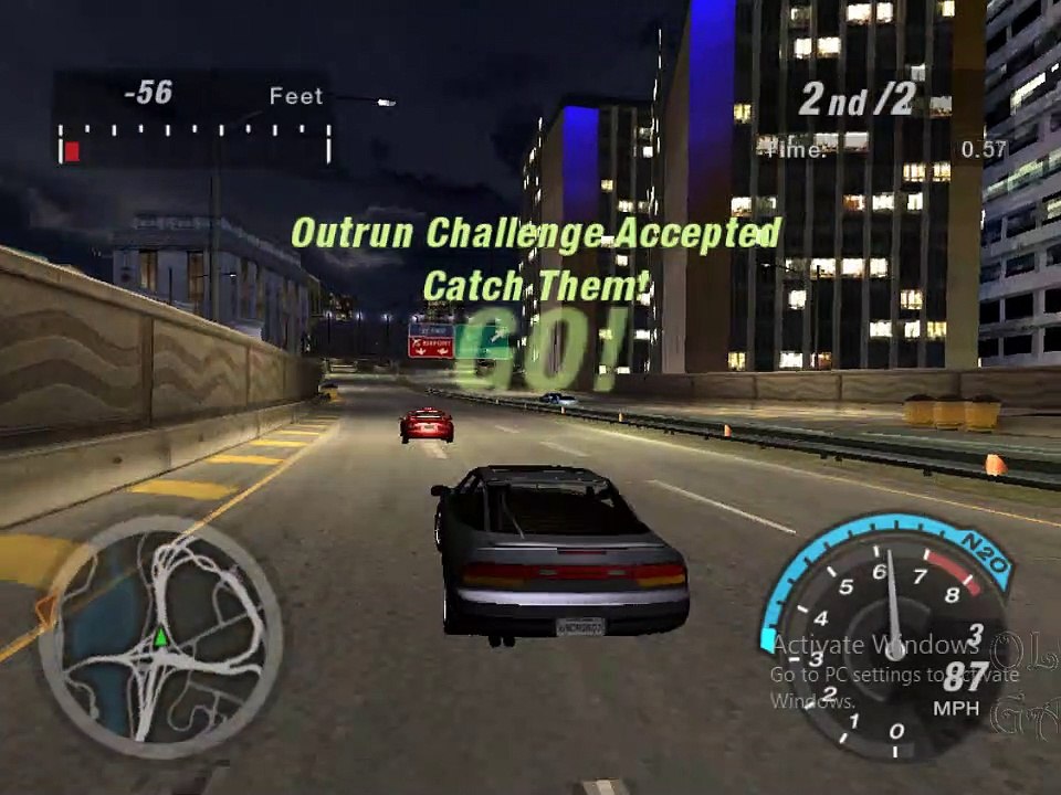 MY FIRST OUTRUN VICTORY IN NFS UNDERGROUND