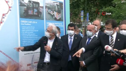 Adaları ziyaret eden  Ekrem İmamoğlu, elektrikli araçlar ile test sürüşü yaptı