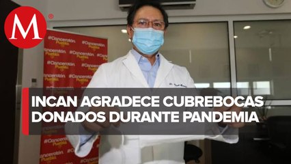 Patronato del Incan dona 3 mil cubrebocas a personal de salud