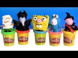 Peppa Pig Dress Up as SpongeBob Witch Halloween Costumes Disney Maleficent Play Doh Cookie Monster