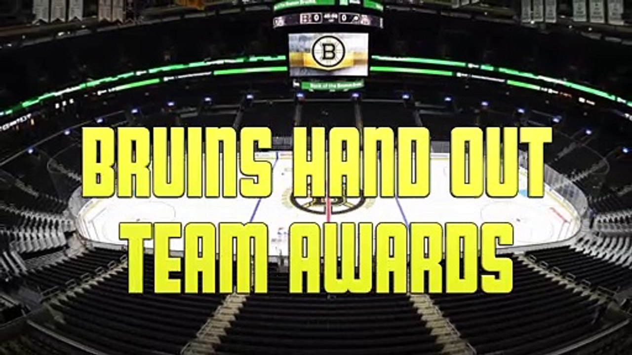 David Pastrnak, Patrice Bergeron Collect Bruins Team Awards
