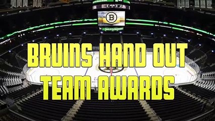 David Pastrnak, Patrice Bergeron Collect Bruins Team Awards