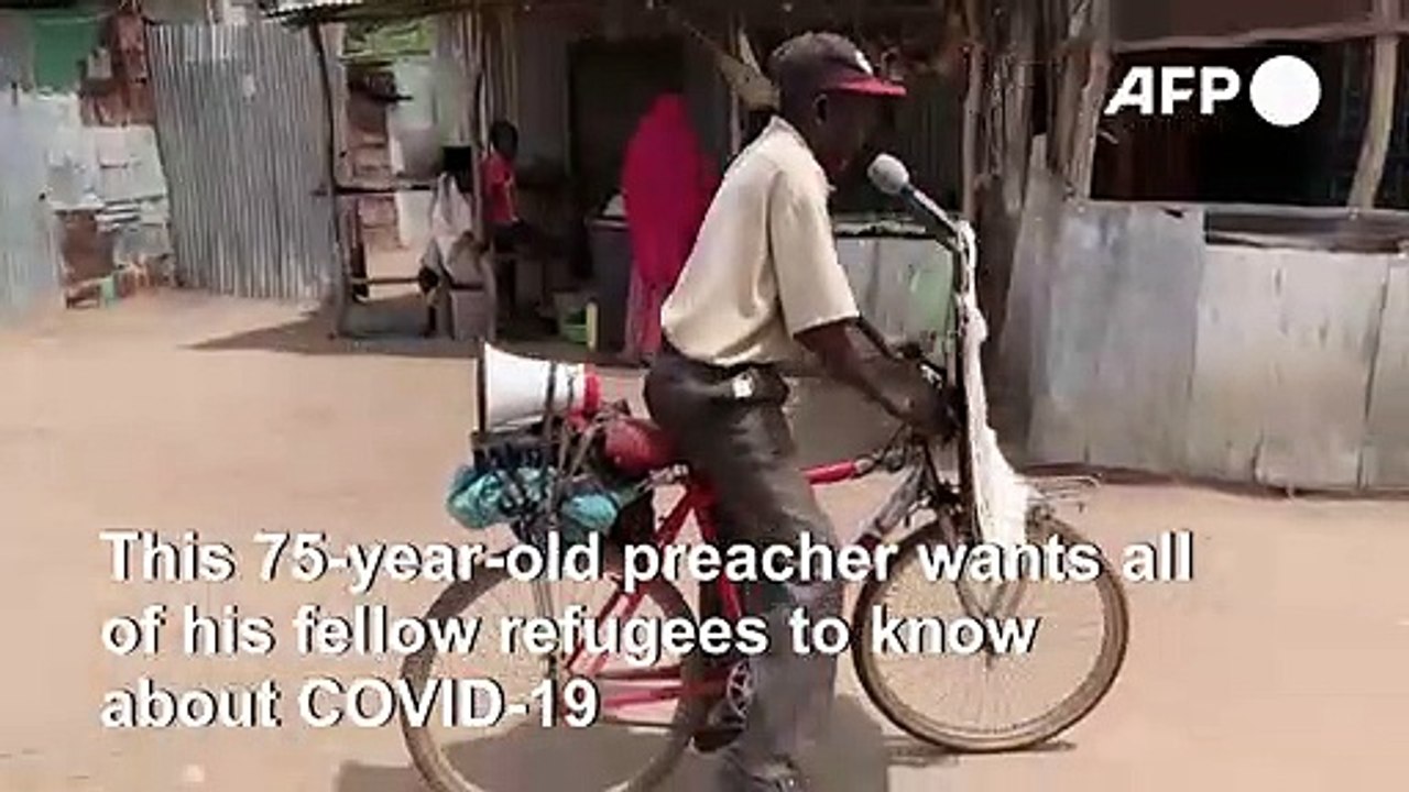 75-year old refugee-camp preacher spreads the word on COVID-19