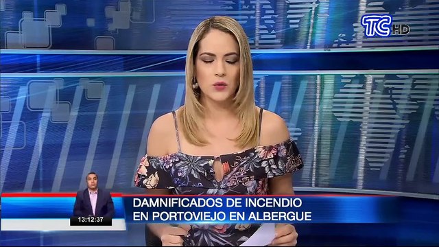 Damnificados de incendio en Portoviejo fueron reubicados en albergue