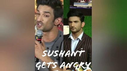 Sushant Singh gets angry