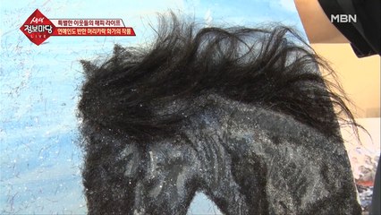 연예인도 반한 머리카락 화가의 작품