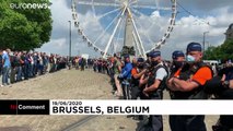 شاهد.. احتجاجات للشرطة البلجيكية بعد اتهامات بالعنصرية والعنف