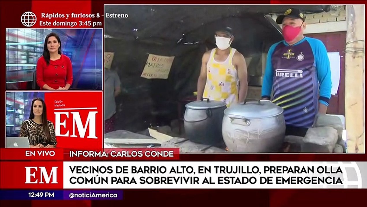 Edición Mediodía: Vecinos preparan olla común para sobrevivir al Estado de Emergencia