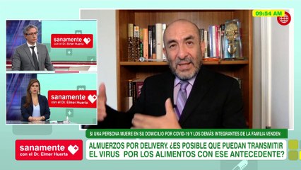 Sanamente con el Doctor Elmer Huerta: Almuerzos por delivery y el Covid-19 (HOY)